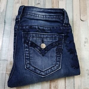 Miss Me Embroidered Signature Skinny Jeans